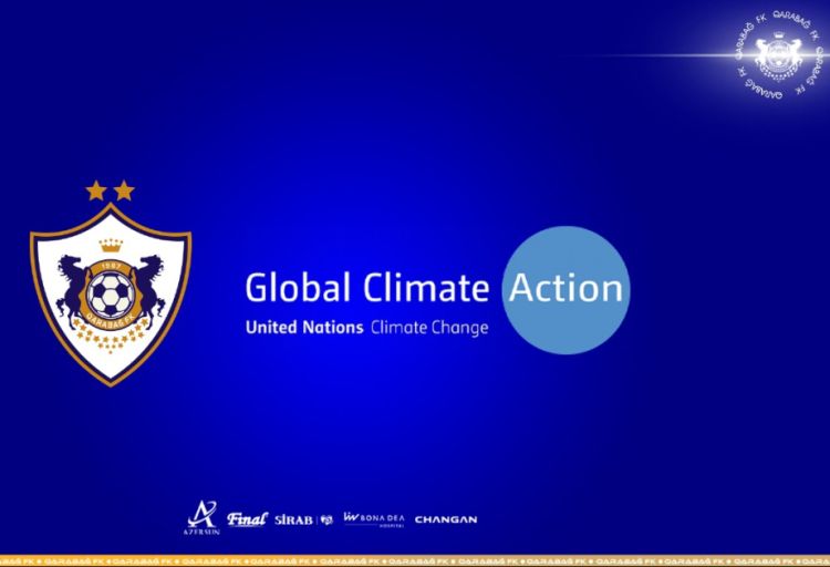 “Qarabağ” klubu “İqlim Fəaliyyəti üçün İdman” təşəbbüsünün rəsmi tərəfdaşı olub