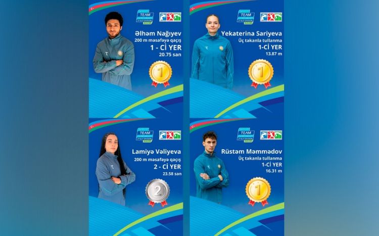 Azərbaycan atletləri komandalar arasında Avropa çempionatının son günündə dörd medal qazanıblar