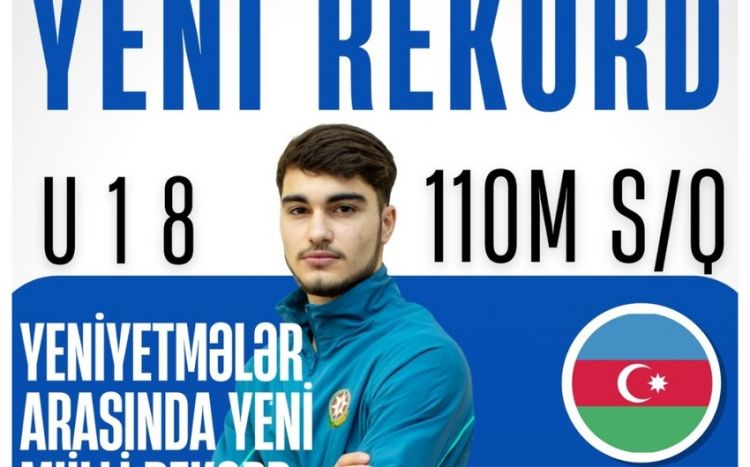 Azərbaycan atleti Skopyedə ölkə rekorduna imza atıb