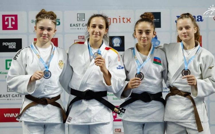 Azərbaycanın daha üç cüdoçusu XVIII Avropa Gənclər Yay Olimpiya Festivalında fəxri kürsüyə yüksəlib