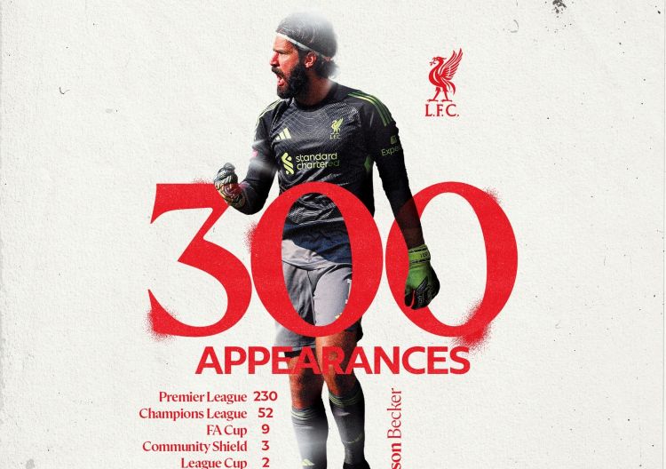 Alisson “Liverpul”da 300-cü oyununu keçirib