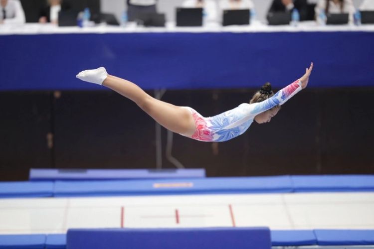 Şəkidə batut gimnastikası üzrə ölkə birinciliyi keçirilib