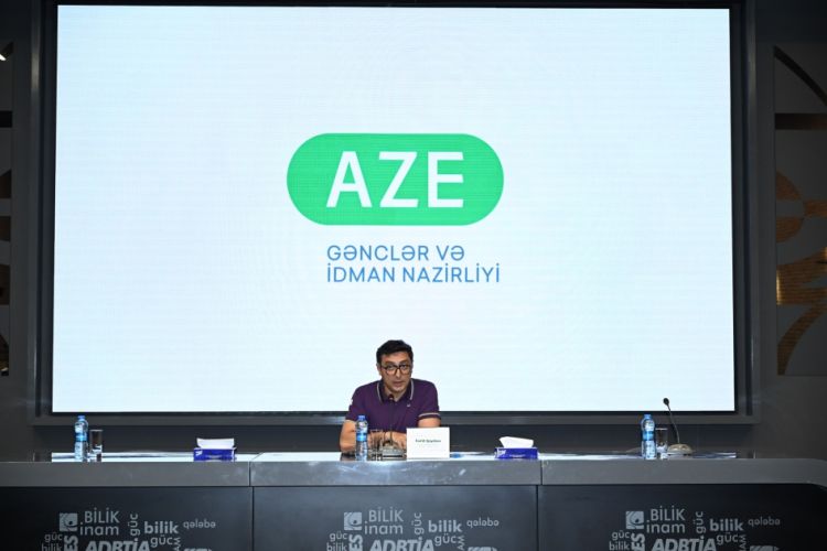 Beynəlxalq yarışlarda yüksək nəticələr əldə etmiş idmançılarla görüş olub