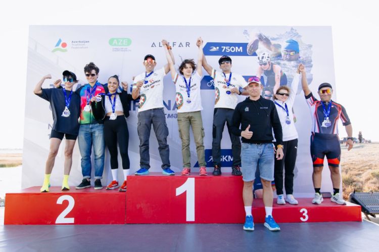 Pirallahıda triatlon üzrə ölkə çempionatı keçirilib