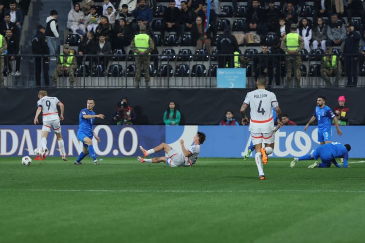 Azərbaycan millisi DÇ-2026 seçmə mərhələsində İslandiyaya uduzub