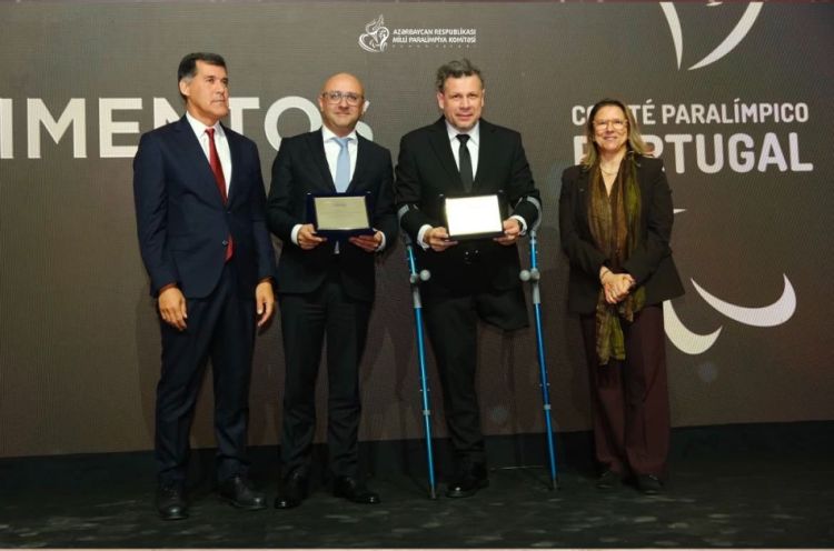 Azərbaycan Milli Paralimpiya Komitəsinə Lissabonda təşəkkürnamə təqdim edilib