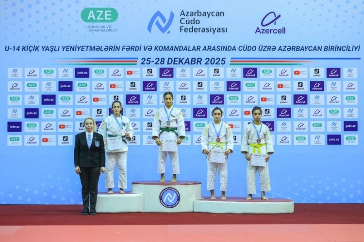 14 yaşadək cüdoçular arasında Azərbaycan birinciliyində fərdi mübarizələr başa çatıb