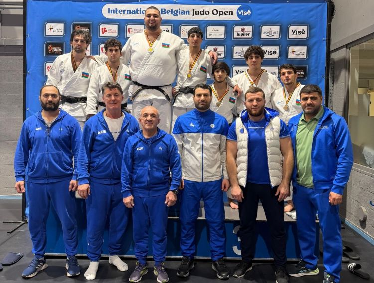Azərbaycan cüdoçuları Belçikada turnirin ilk günündə 2 qızıl, 2 gümüş və 3 bürünc medal əldə etdi