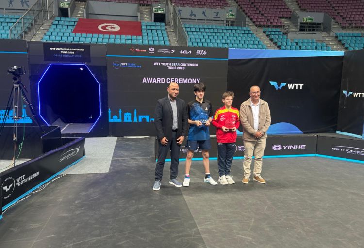 Azərbaycanın stolüstü tennisçisi beynəlxalq yarışı 2 medalla başa vurub