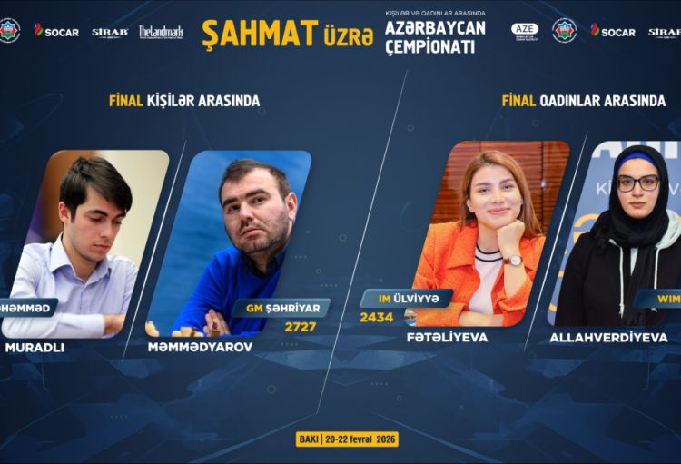 Şahmat üzrə ölkə çempionatında medallar uğrunda görüşlərə start verilir