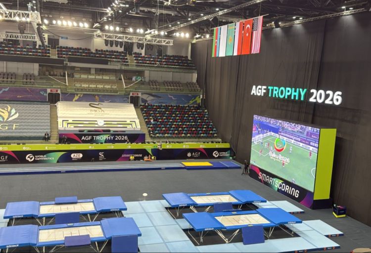 Bakıda batut gimnastikası və tamblinq üzrə Dünya Kuboku start verildi