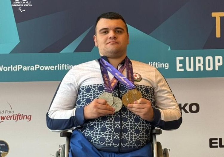 Azərbaycan parapauerliftinqçisi Avropa Açıq çempionatında iki gümüş medal qazandı