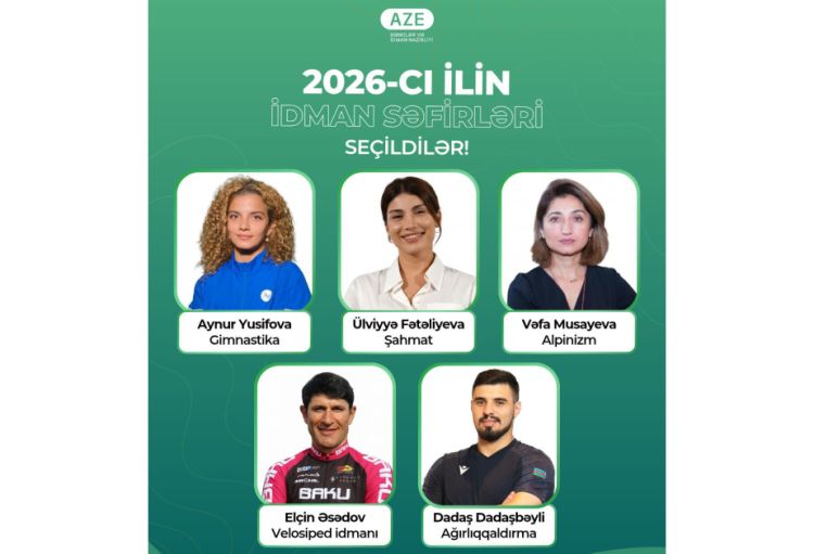 Azərbaycanın 2026-cı il üçün idman səfirləri seçilib