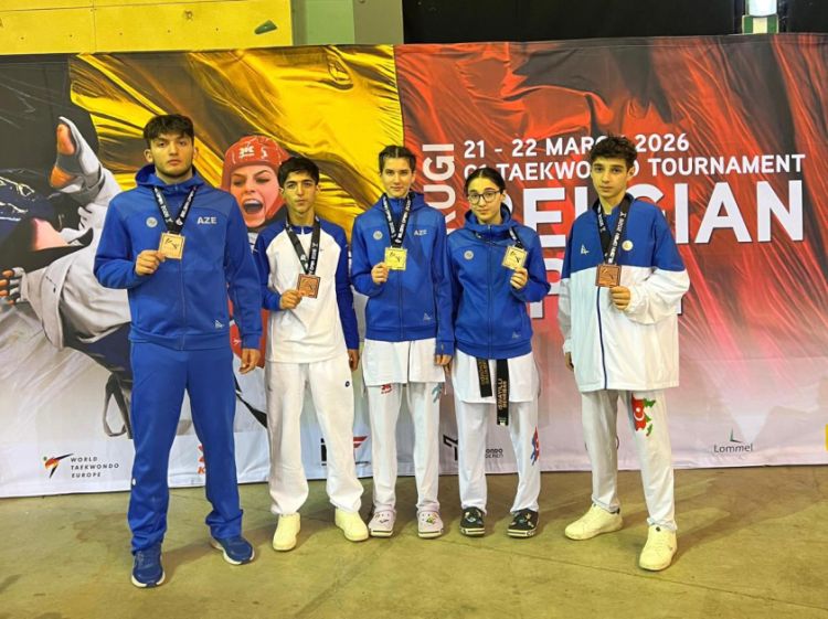 Taekvondoçularımız “Belgian Open”də  5 medal qazandı