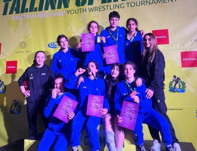 Azərbaycan güləşçiləri Estoniyada 5 medal qazanıb