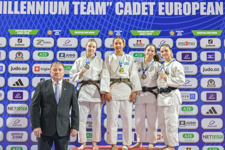 Gəncədə cüdo üzrə yeniyetmələr arasında Avropa Kuboku başa çatdı  - Azərbaycan 24 medalla 2-ci oldu