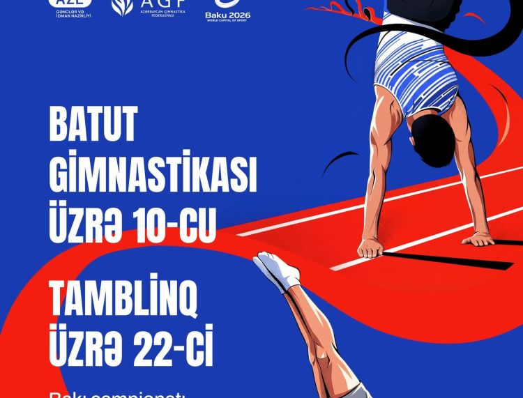 Bakıda batut gimnastikası və tamblinq üzrə çempionat keçiriləcək