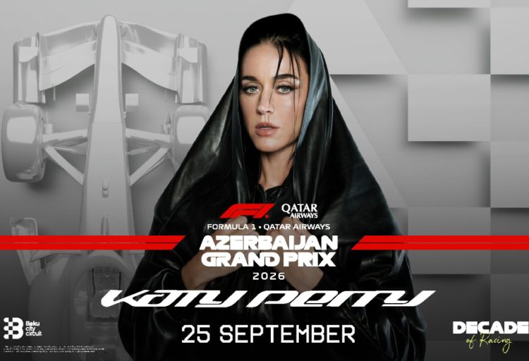 Keti Perri Bakıdakı “Formula 1” yarışında səhnə alacaq