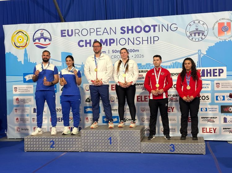 Azərbaycan atıcıları Osiyekdə keçirilən Avropa çempionatında ikinci yeri tutublar