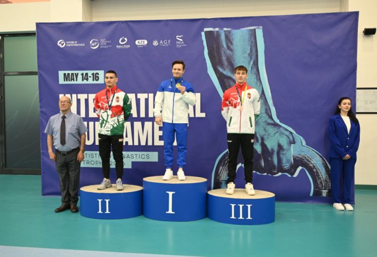 Azərbaycan gimnastları “AGF Trophy”də növbəti medalları qazandılar