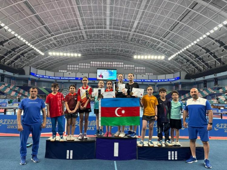 Azərbaycan stolüstü tennisçiləri Özbəkistanda dörd medal qazandılar
