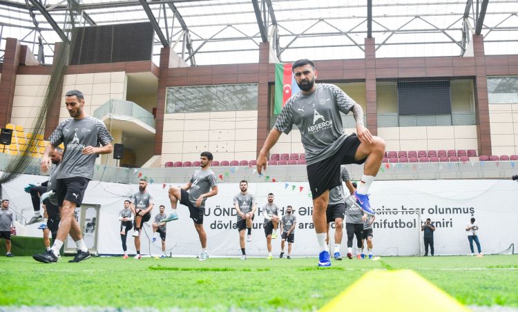 Azərbaycan millisi AÇ öncəsi Bakıda son məşqinə çıxdı