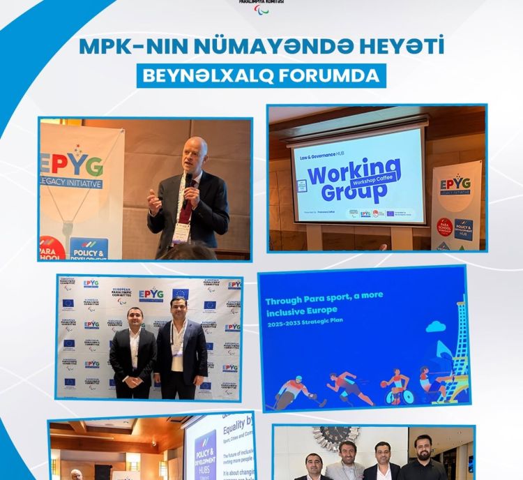 Azərbaycan Milli Paralimpiya Komitəsi beynəlxalq forumda təmsil olunub