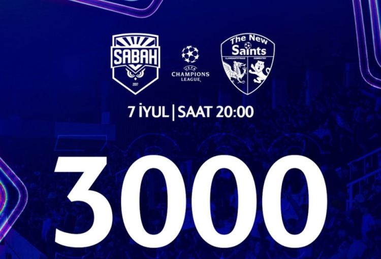 "Sabah" – TNS matçına 3000 bilet satıldı