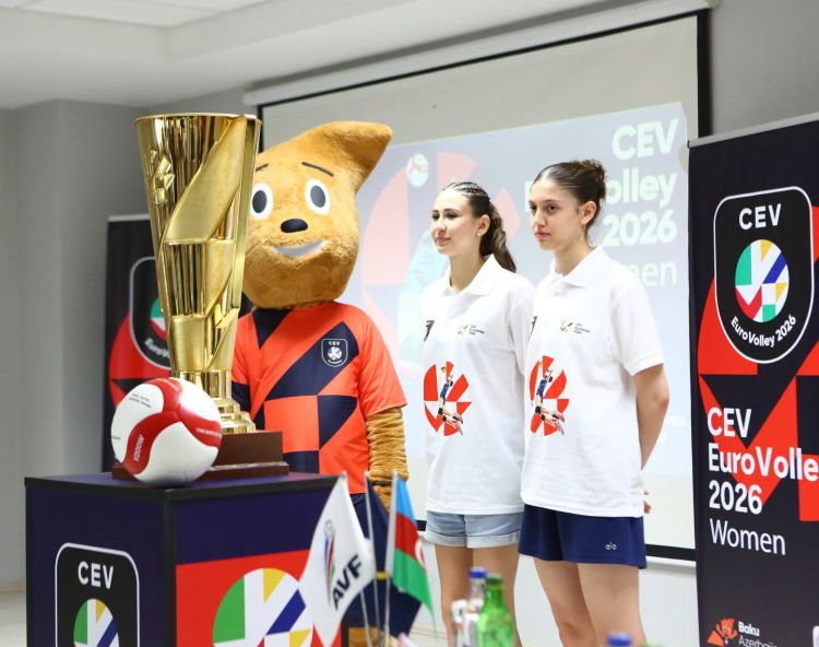 Bakıda AVRO-2026-nın kuboku, maskotu və rəsmi topu təqdim olundu