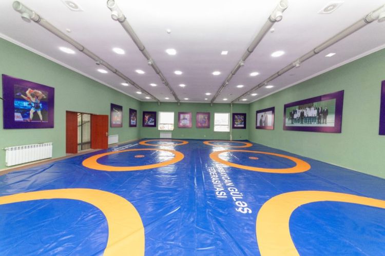 Qubada yenilənmiş güləş zalı istifadəyə verilib