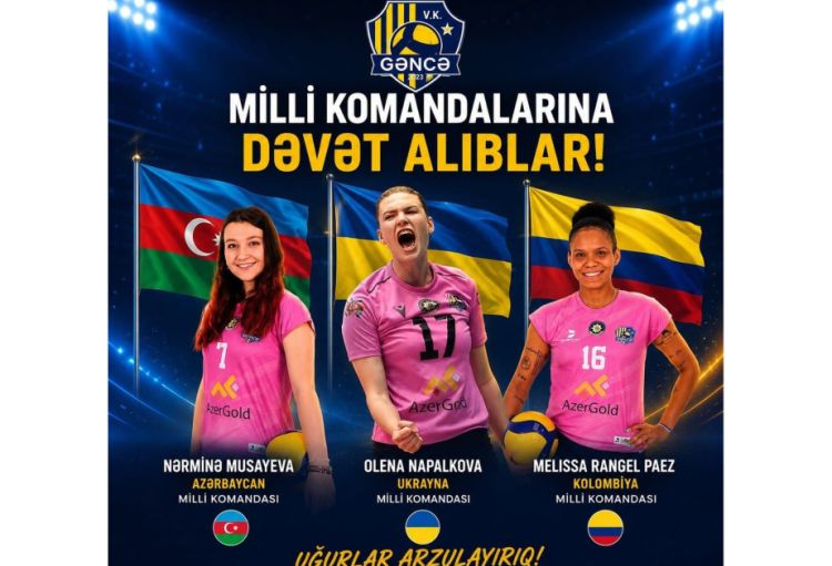 "Gəncə"nin üç voleybolçusu milli komandaya çağırıldı