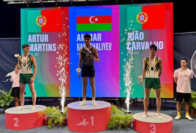 Azərbaycan gimnastları Portuqaliyada 12 medal qazandı