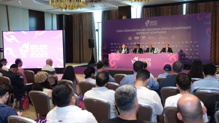 Cüdo üzrə dünya çempionatının rəsmi loqosu və videoçarxı nümayiş etdirildi