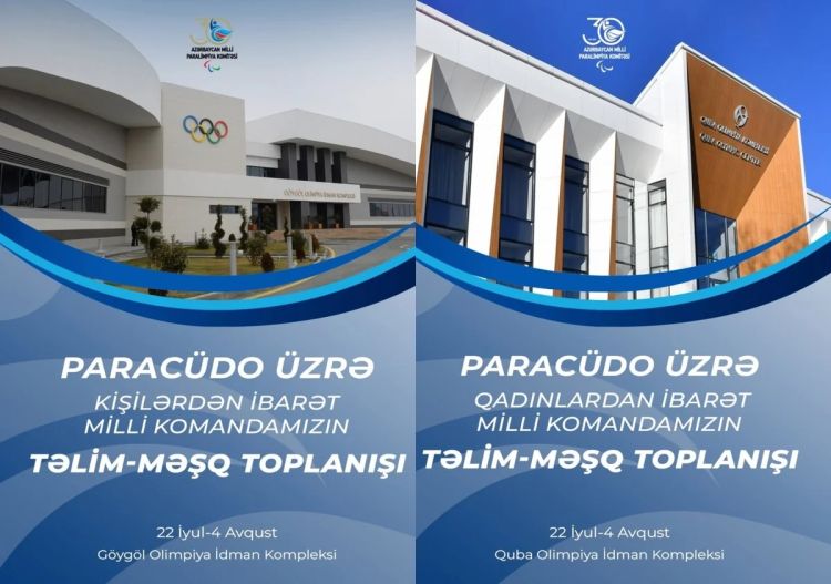 Paracüdo millilərimiz təlim-məşq toplanışına başlayır