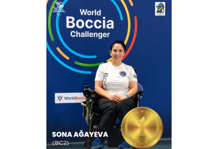Azərbaycan bocciaçısı Qahirədə qızıl medal qazandı