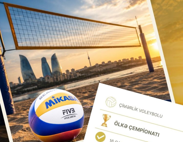 Bakıda çimərlik voleybolu üzrə ölkə çempionatı keçiriləcək