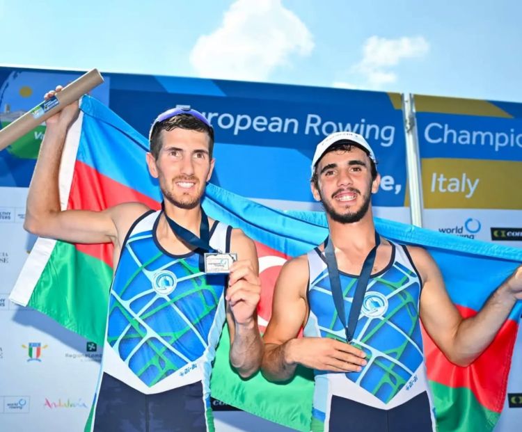 Azərbaycan avarçəkənləri Avropa çempionatında gümüş medal qazandılar