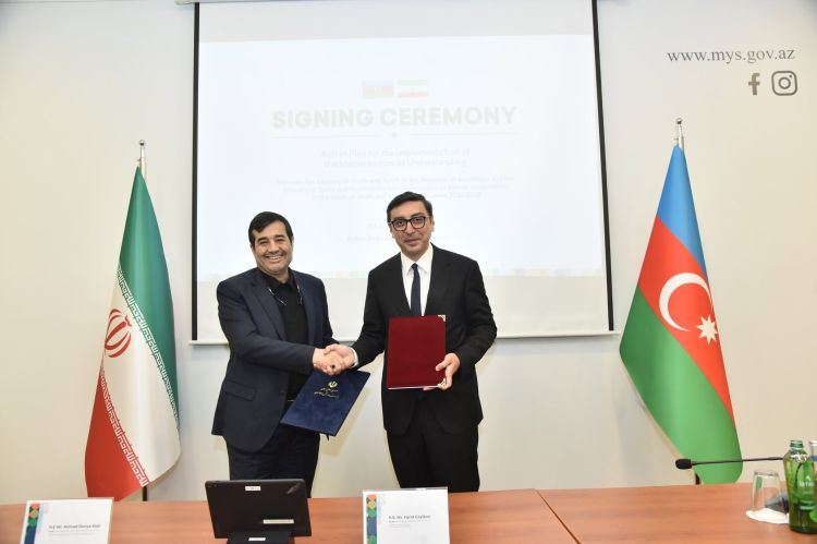 Azərbaycan və İran arasında gənclər və idman sahəsində yeni fəaliyyət planı imzalandı