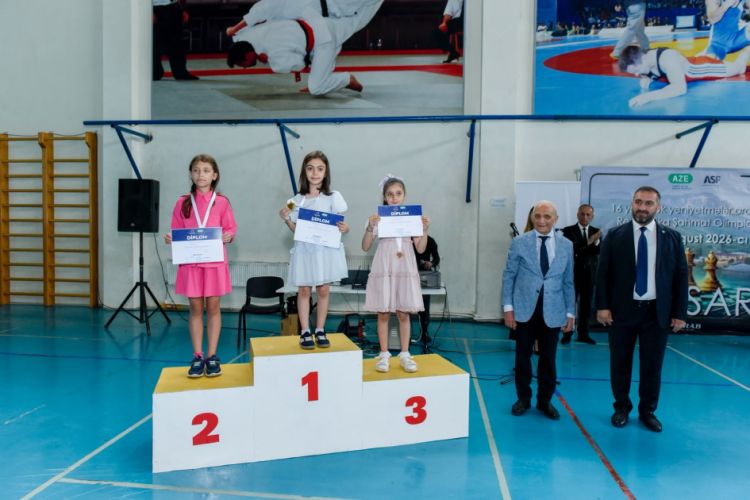 Qusarda 16 yaşadək şahmatçıların Respublika Olimpiadasına yekun vuruldu