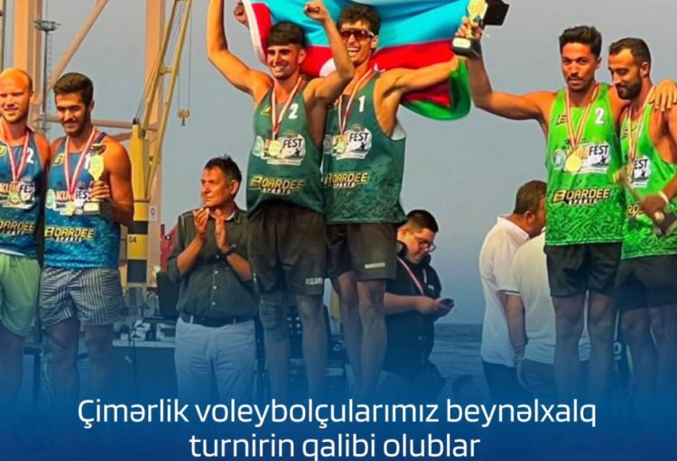 Azərbaycan çimərlik voleybolçuları Türkiyədə turnirin qalibi oldular