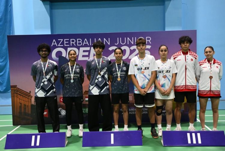 Azərbaycan badmintonçuları beynəlxalq turnirdə 4 medal qazandılar