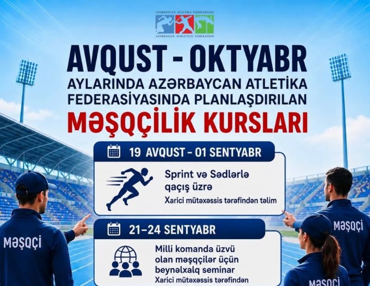 Azərbaycan Atletika Federasiyasında məşqçilik kursları keçiriləcək