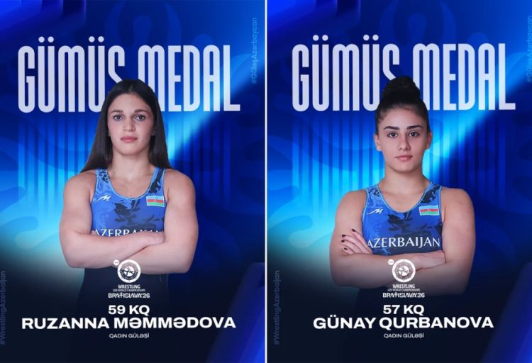 Azərbaycan güləşçiləri U-20 dünya çempionatında 2 gümüş medal qazandılar