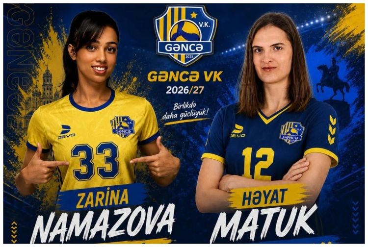 “Gəncə” iki voleybolçu ilə müqavilə imzalayıb