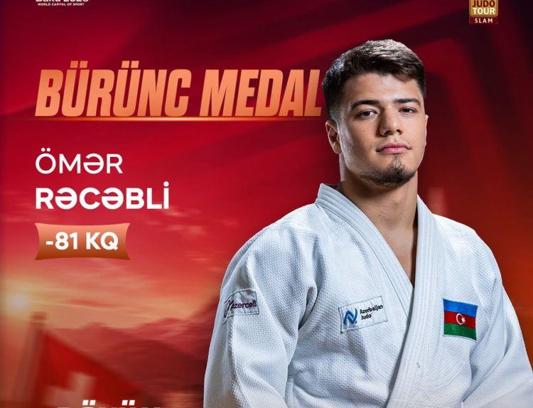 Azərbaycan cüdoçusu Lozannada “Böyük Dəbilqə”nin bürünc medalını qazandı