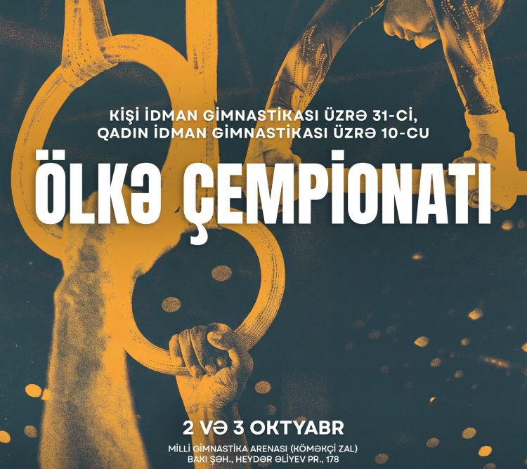İdman gimnastikası üzrə Azərbaycan çempionatlarının tarixi açıqlanıb
