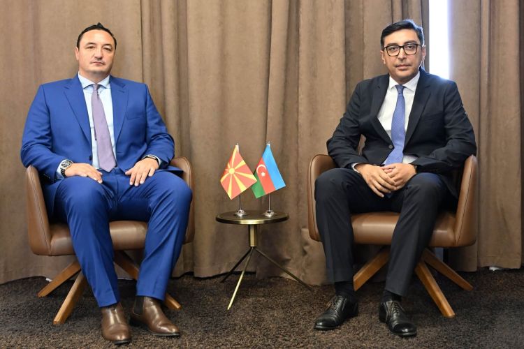 Fərid Qayıbov Şimali Makedoniyanın idman naziri ilə görüşüb