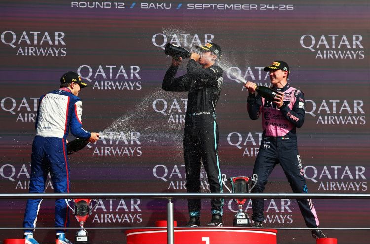 Formula 2 Azərbaycan Qran-Prisi: sprint yarışının qalibləri mükafatlandırılıb