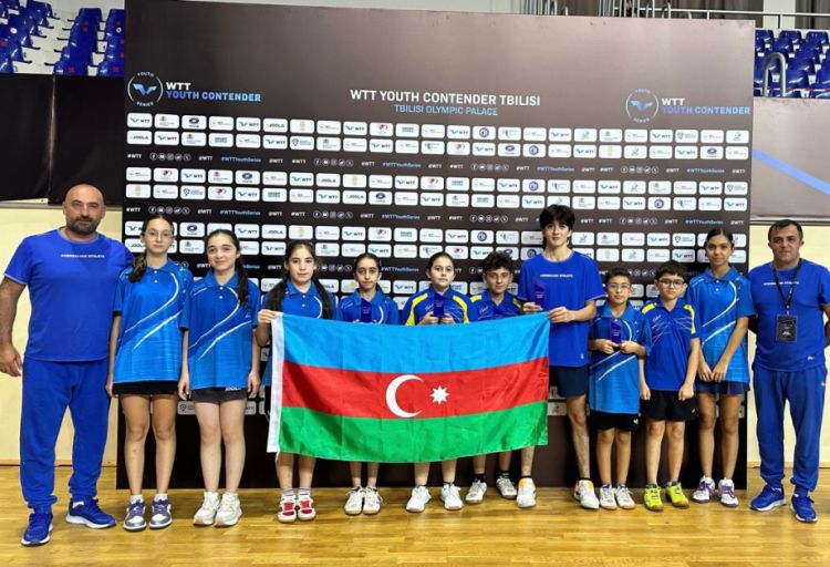 Azərbaycan stolüstü tennisçiləri Tbilisidə 5 medal qazandılar