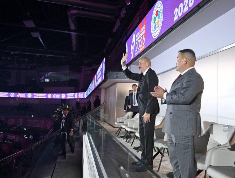 Prezident İlham Əliyev cüdo üzrə dünya çempionatının açılış mərasimində iştirak edib